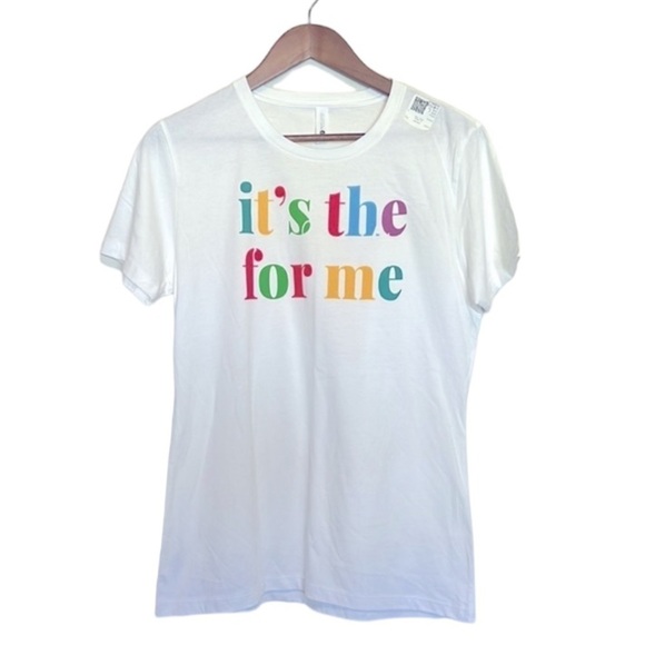 Next Level Apparel It’s The For Me Graphic Screen Tee T-shirt White Size XL NWT - Picture 1 of 10